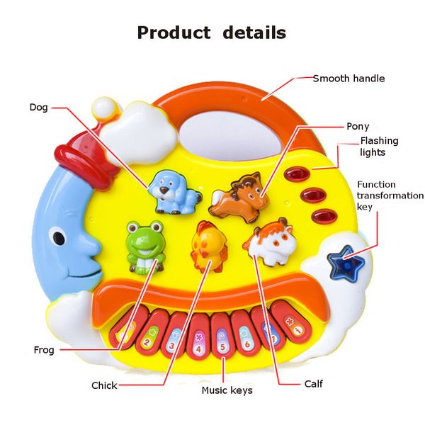 

children's music electronic piano animal version of science education game toys