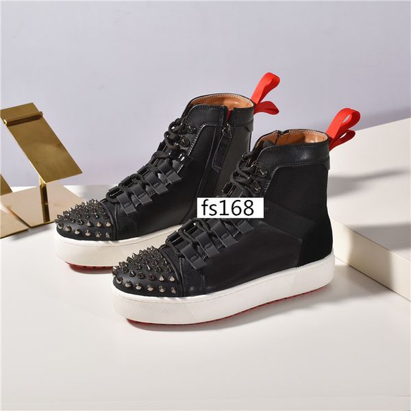 

krystal spike sock donna casual shoes flat sneakers designer mens red bottoms shoes womens rivet spiky sock junior spikes flat us 5, Black