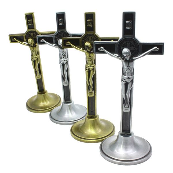 

cross crucifix christ catholic jesus religious church decoration stand wall antique home chapel decor