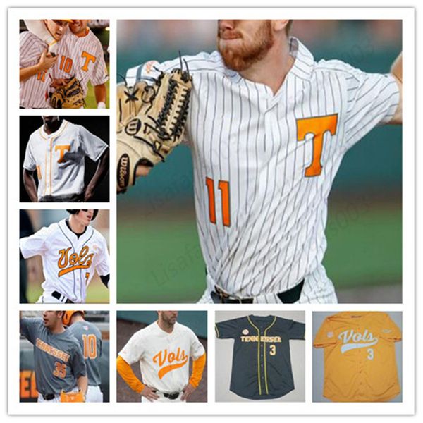 

college baseball stitched jersey tennessee volunteers todd helton yan gomes matt duffy eric gilliam alex sosnowski reed fell mens youth, Black