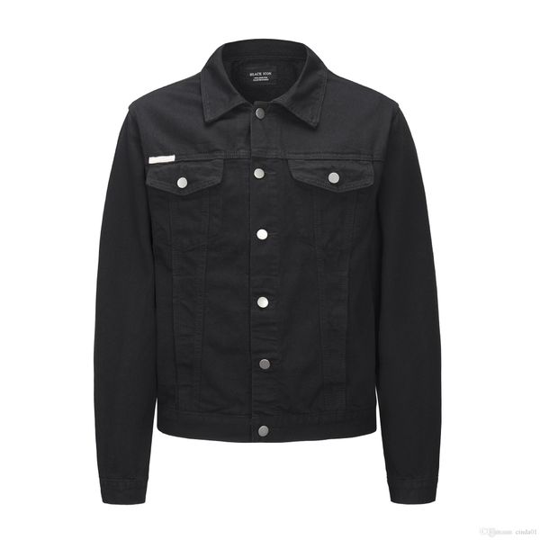 

мужские куртки мода тонкий denim jacket black blue coat high street casual омывается retro outwear m-xl, Black;brown