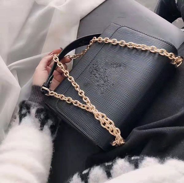 

female new oblique satchel joker messenger bag water ripple single shoulder bucket woman genuine leather handbag tote package