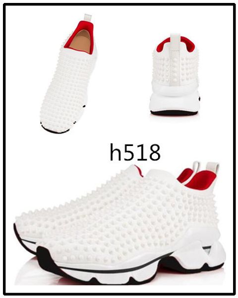 

brand black krystal spike sock donna flat mens red bottoms shoes womens rivet spiky sock junior spikes flat shoes 4