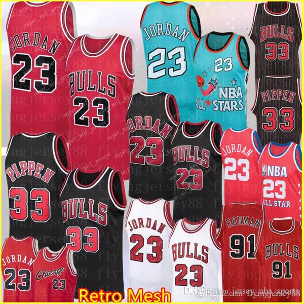 

ncaa 23 michael scottie 33 pippen jersey college mj 91 dennis # rodman jersey 1996 men's michael basketball jerseys, Black;red