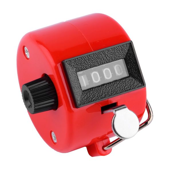 

1pcs pedometers hand held 4 digit number tally counter clicker golf new
