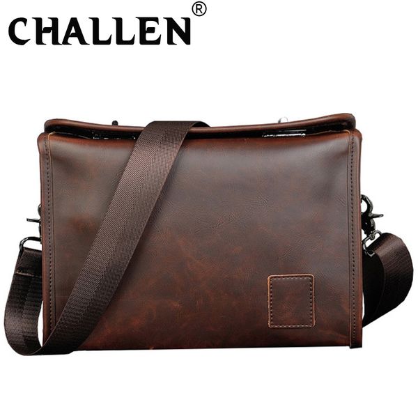 

new fashion men's bags trend pu retro men's casual shoulder crossbody bags b45-74