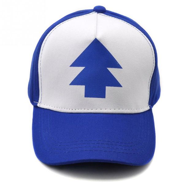 

fashion pine tree print trucker cap cartoon fans dipper men women children gravity falls flat bill snapback hats, Blue;gray