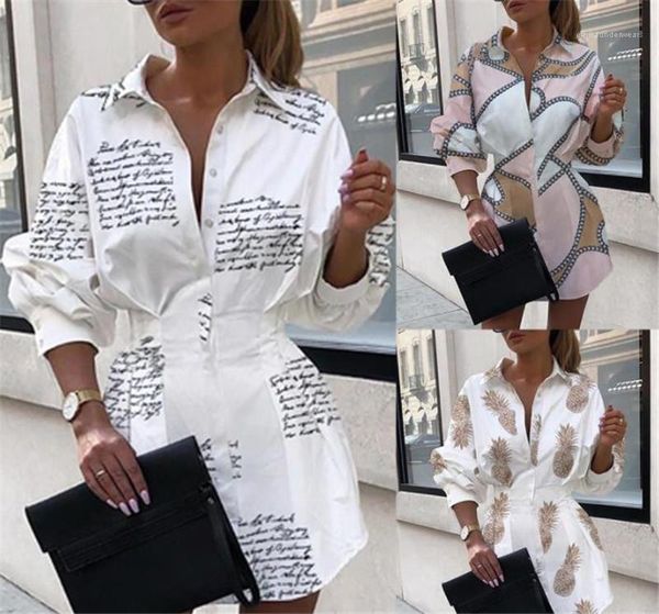 

dresses loose long sleeve lapel neck women dresses casual designer female clothes chain women shirt, Black;gray