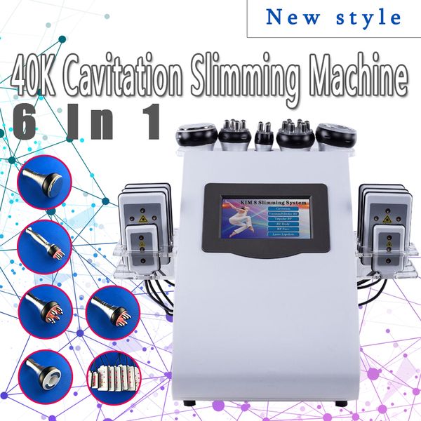 

new model 40k ultrasonic liposuction cavitation 8 pads lllt lipo laser slimming machine vacuum rf skin care salon spa equipmen