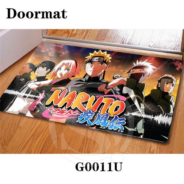 

custom japanese anime naruto doormat art pattern printed carpet floor hall bedroom cool pad fashion rug sq0603