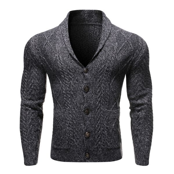 

men's button solid knit trench coat jacket cardigan long sleeve outwear blouse fashion independent station size vogue su, Black;brown