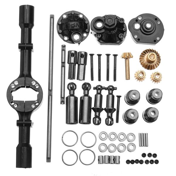 

1 set wpl b16 b36 1/16 rc car upgraded parts metal op accessory middle bridge axle