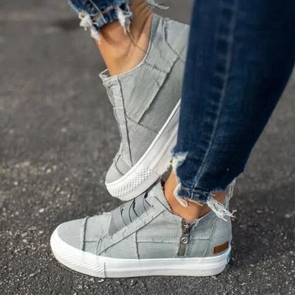 

women's flat shoes women platform canvas students plus size ladies casual fashion female 2020 girls summer woman comfortable, Black