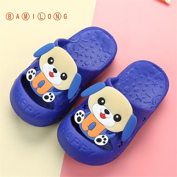 

new children cartoon slippers girls summer beach sandals kids slipper toddler boys indoor flip flops baby home shoes k101, Black;red