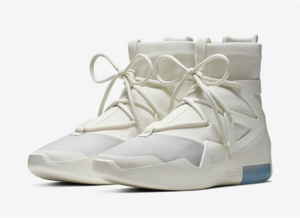 

2020 authentic air fear of god 1 sail black frosted spruce zoom air ar4237-100 fog men basketball shoes sneakers