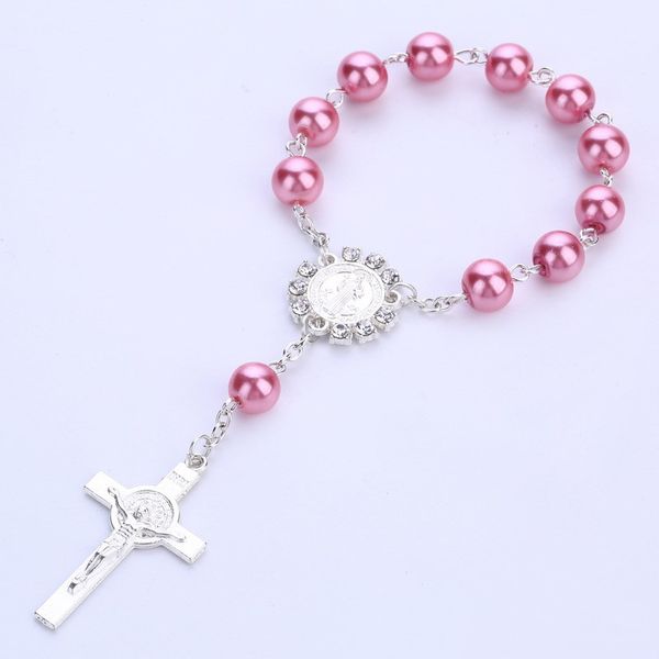 

10pcs baby shower favor christening bracelet angel baby shower girl boy baptism gift cute giveaway souvenir