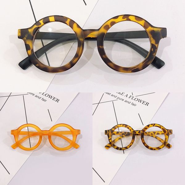

simple round children's frame boys and girls 2020 plain glasses personalized frame glasses cartoon, Blue
