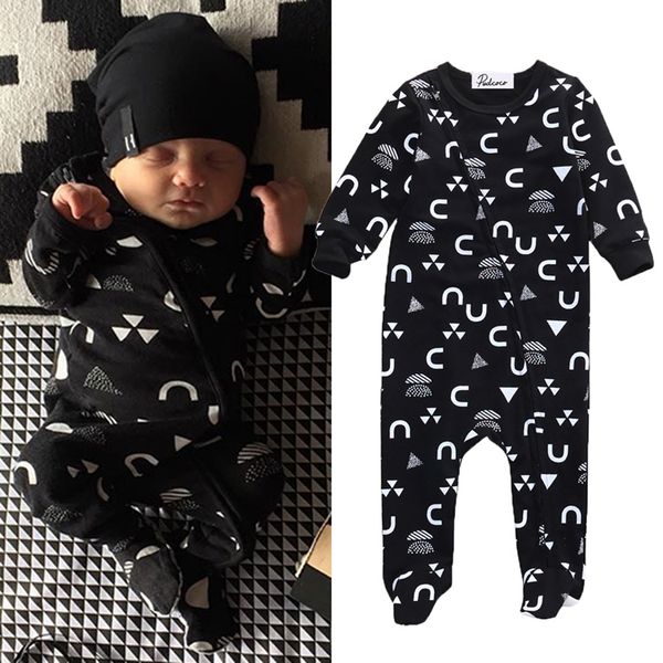 

baby children romper autumn blacktoddler baby boy girl infant warm romper jumpsuit pattern sweatershirt cotton clothes outfit, Blue