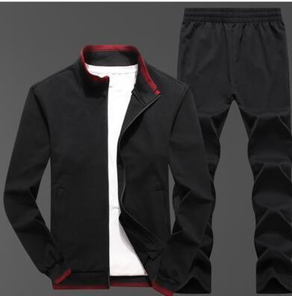 

осень и зима новый спортивный костюм мужская куртка теплый свитер брюки повседневная одежда из двух частей тренд, Gray