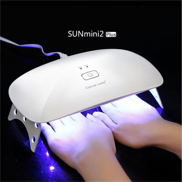 

sun mini2 plus nail lamp 24w uv led lamp usb charging dual light portable nail dryer manicure machine art tool for home use