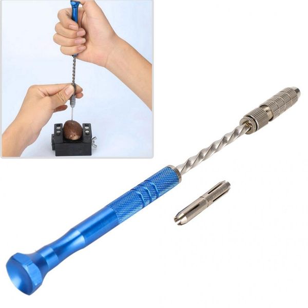 

steel alloy pin vise hand manual drill portable diy tool wear-resistant wood jewelry watch repair drilling tool for jeweler i