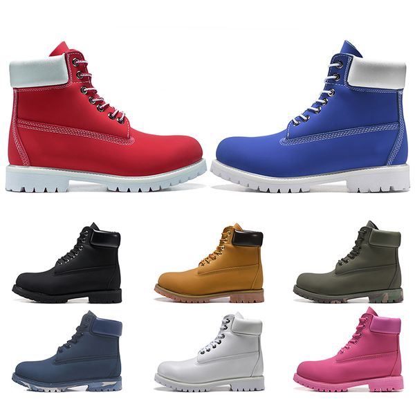 

2020 new luxury designer men women boots chestnut triple black white navy blue fashion mens martin boot outdoor jogging walking shoes 36-45