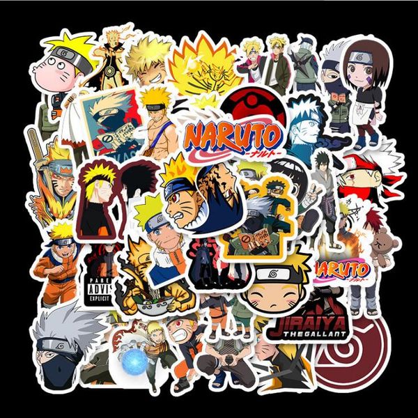 

50 pcs naruto naruto sasuke stickers car and motorcycle electric cars stickers graffiti suitcase stickers a2