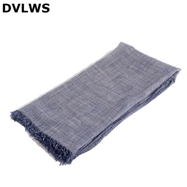 

new cotton striped fold men's scarf with short tassel couple dyed scarf navy blue red light grey color, Blue;gray