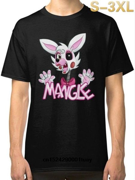 

fnaf - mangle men's t-shirt black tees clothing sizes-3xl, White;black