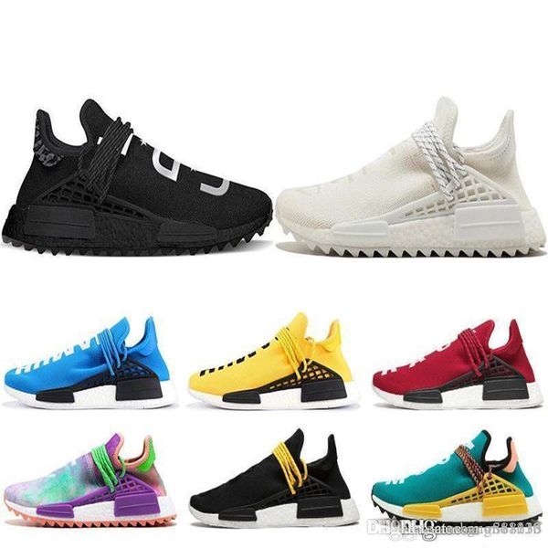 

2019 human race pharrell williams men's & women's sport shoes game mc dye solar pack mother designer fashion