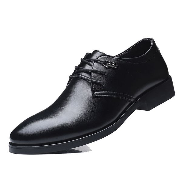 

limeike formal leather shoes for men black office shoes men elegant classic oxford fashion wedding