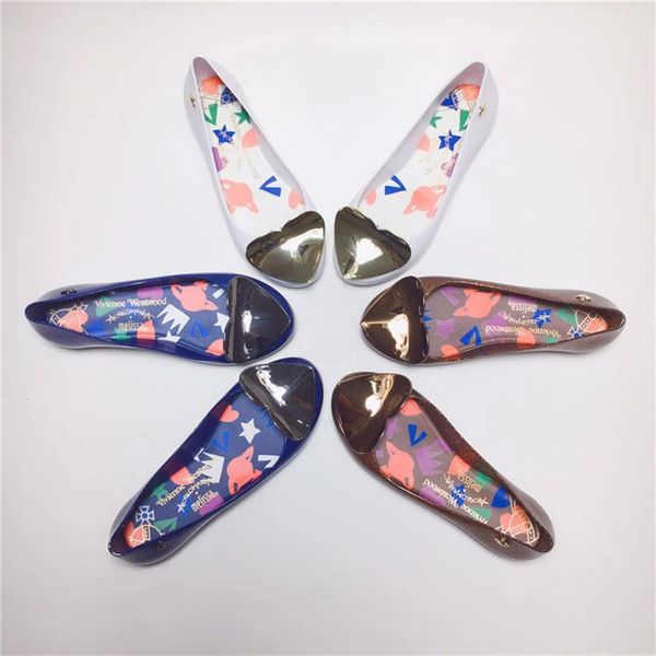 

2019 luxury designer womens shoes heart shaped fragrant jelly shoes original single womens shoe flat heeled arrival fashion 36-39, Black