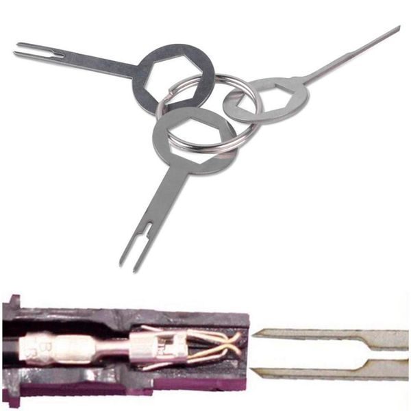 

инструменты для снятия клемм 3шт. автомобильная электропроводка обжимной разъем контактный комплект