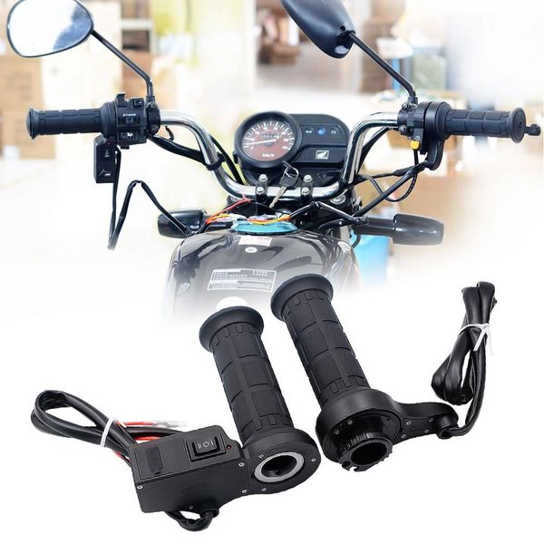 

winter motorcycle electric heating handle grips digital voltmeter switch kit voltmeter, digital display usb charger