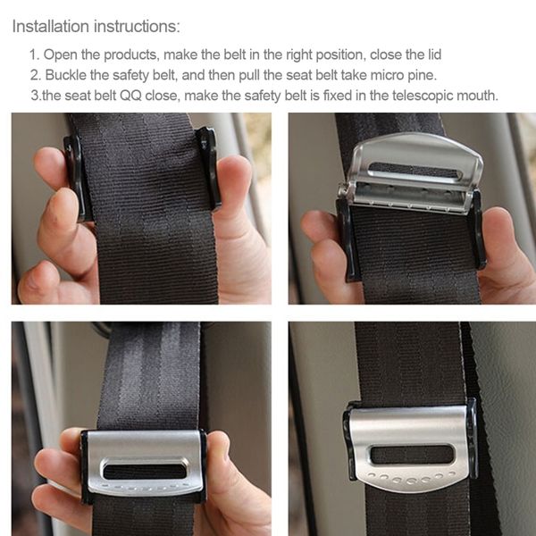 

2pcs auto car truck universal security safety seat belt clip seatbelt safe-belt extension extender buckle plug button wholesale
