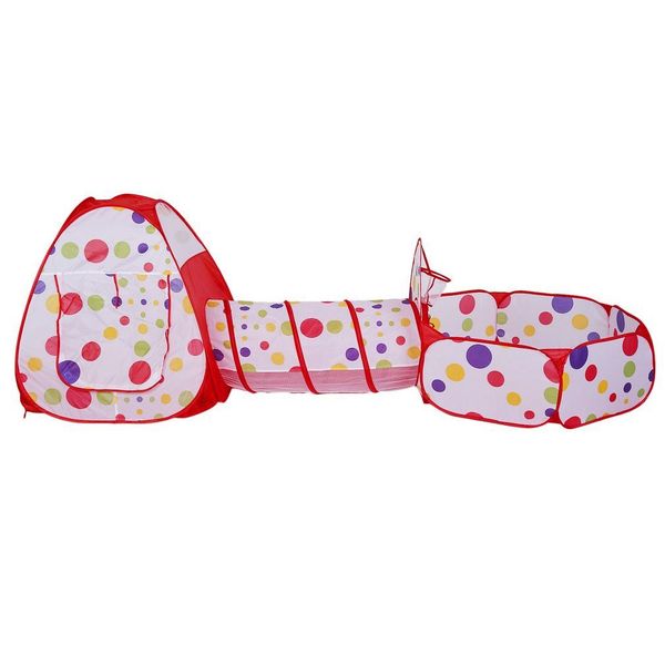 

foldable 3 in 1 indoor outdoor kids pop up play house tents tunnel and ball pit children baby playhouse kids gifts toy tents