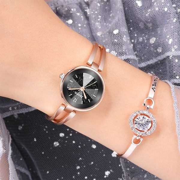 

fashion women watches rhinestone quartz wristwatches ladies luxury crystal analog dress clock rose gold dial alloy bracelet@50, Slivery;brown