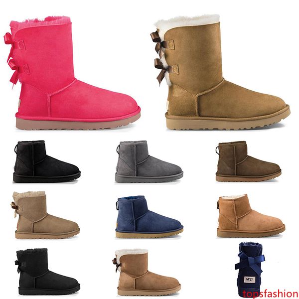 

2020 designer australia women boots classic snow fur boot ankle sfor winter triple black chestnut navy blue red fashion women shoe