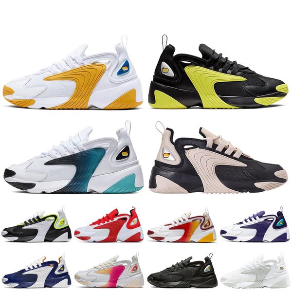 

zoom 2k m2k dynamic yellow running shoes women men whtie yellow green hyper crimson grey infrared plum dust oreo pink red sports sneakers