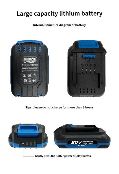 

20v max 2000mah lithium ion battery pack for csp121001 cordless drill