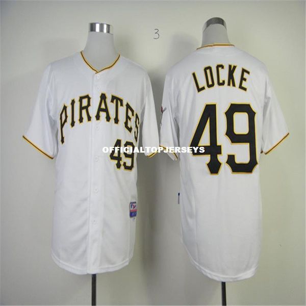

mens jeff locke #49 color black white stitched retro jerseys lightweight material 01, Black;blue