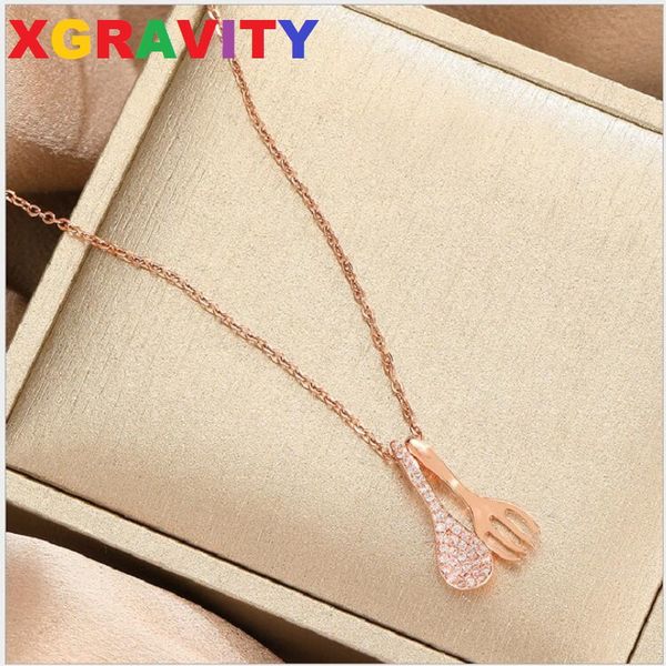 

lucky spoon lady fashion chain gold pendants chain necklace collar water wave ladies choker fairy jewelry a076, Silver