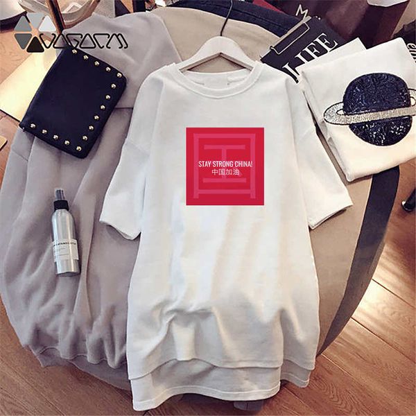 

fashion designer womens t shirt dresses 2020 new arrival women dress with stay strong china letter printed tees dress d001a322, Black;gray