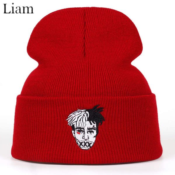 

liam rock band twenty one pilots beanie embroidery winter streetwear hip hop kint hat men women skullies bone