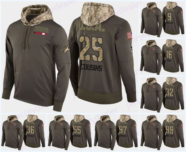 

Mens Arizona Coyotes Military Camo Hood USA Flag Hoodie Jerseys 25 Nick Cousins 67 Lawson Crouse Hockey Hoodies Sweatshirts