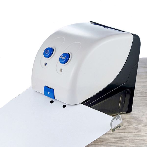 

electric hole punch and stapler office stationery punching device document paper automatic punching binding machine (20 sheets