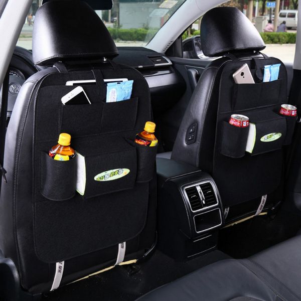 

1pc universal felt car seat back storage bag backseat holder pockets car-styling protector stowing tidying auto accessories