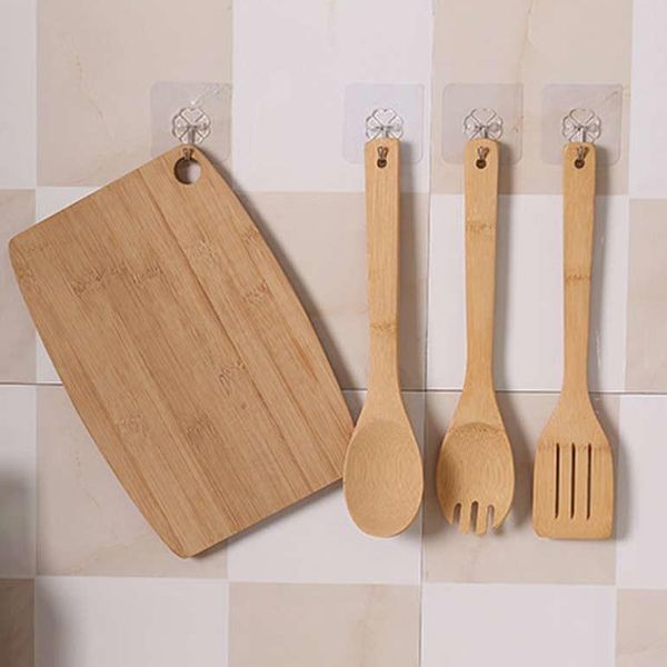 

2019 new 5pcs/pack multi-function sticky hooks for kitchen/bathroomdoor home waterproof useful racks & holders 6*6cm 7a2511