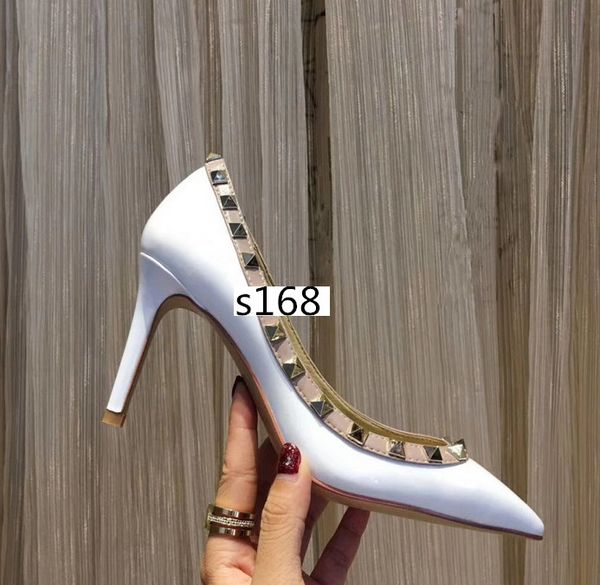 

бренд shoespointed toe 2-ремешок женщина высокие каблуки насосы красный высокие каблуки женская обувь свадебные насосы 8.5 см размер 39, Black