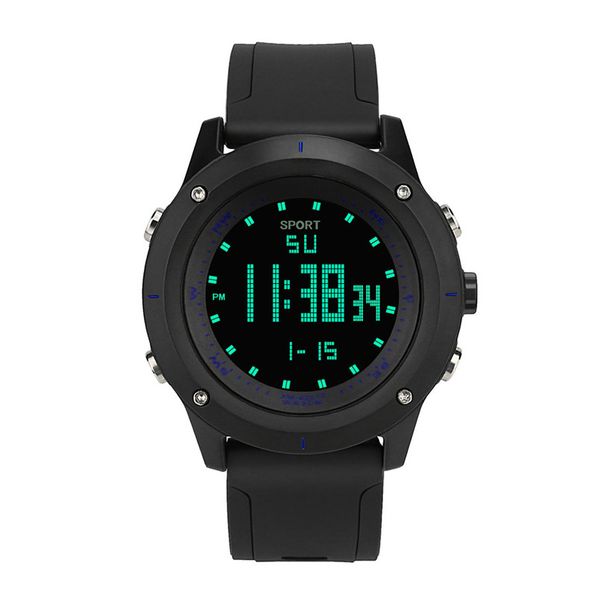 

fashion luxury men analog digital army sport brand led waterproof wrist watch moment clock outdoor, Slivery;brown